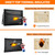 Noiposi 6400℉ Fireproof Document Bag with Lock,Dual-Zip Compartments Fireproof Money Bag for Cash and Documents,12 Layers Heat Insulated Fireproof Bag with Zipper,Protects Important Papers,Valuables