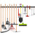 WALMANN All Metal 64 inch Wall Mount Garden Tool Organizer for Garage