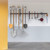 WALMANN All Metal 64 inch Wall Mount Garden Tool Organizer for Garage