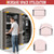 Mdkave 16inch Pocket Door Slides with Hinges,Pocket Cabinet Door Hardware Kit,Space Saving Sliding System for Cabinets (16inch,1Set)