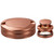 jcdyald Metal Can Pouch Holder | Metal Container | Slim Dual-compartment Small Pouch Storage Tin | for Essentials Organizer & Used Pouch Storage (Copper)