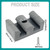 4pcs Sliding Glass Shower Door Side Anti-Collision Block,for 5/16"(8mm) Shower Glass Door,with Screws(50x30x22mm)