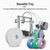 Original AMS Filament Tray Detachable Filament Reel Spool Holder Low Temperature Tray Reusable Fit for PLA,PETG,TPU,ABS Compatible with Bambu X1,P1,A1 3D Printer (White)