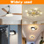 HKZTUY 18W 4.9-Inch Ceiling Fan LED Light Replacement, Dimmable LED Retrofit Panel with 3 Color Temperatures (3000K/4000K/5000K), Energy Efficient for Living Room, Bedroom, Office - for Homeowners