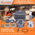 MS291 Cylinder Piston Kit for Stihl MS 291 Chainsaw, 47 mm Big Bore Top End Kit for Stihl MS 271 Farm Boss Chainsaw Parts with Crankshaft Ball Bearings and Seals, 1141-020-1206 (Round Inlet)