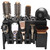Clipper Holders Barbers Organizer, 13" x 12" x 3" Wall-Mounted Multi-Functional Hair Styling Tool Storage Stand for Clipper, Scissors, Comb, Curling Irons - for Salon, Home Bathrooms, with Screws Kit