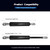 MATERIG 7in Gas Strut Spring Shock Compatible with Paragon Popcorn Machine, Eyelet Hole Struts Door Lift Support Replace PRGN516066 516066
