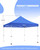 10x10 Canopy Replacement Top Cover, Commercial Peak Pole Canopy Tent Replacement, 600D Heavy Duty Waterproof Pop Up Canopy Cover Only, Bonus 4 Pack Weight Bag(Blue)