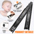 12 inch Drawer Slides 4 Pairs (8pcs) 3 fold Full Extension Side Mount Cabinet Drawer Glides 12" Black Cabinet Rails for Dresser, Cabinet, Kitchen,Trash Can, Wardrobe 100 LB Capacity
