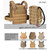 CLTAC Tactical Small MOLLE Hydration Pack Outdoor Water Bladder Carrier Pack for Vest Backpack