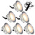 Recessed LED Deck Lights Kits 6 Pack,SMY Lighting(Upgrade Version) Outdoor LED Deck Lighting Waterproof IP67,Low Voltage LED Lights for Garden,Yard Steps,Stair,Patio,Pool Deck,Kitchen Decoration