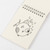 GINLANK 25 PCS A6 Sketchbook, Top Spiral Bound Sketchbook, Kraft Paper Cover Sketch Pad for Sketching Drawing Writing,120 Pages/60 Sheets