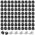 smseace 100PCS Black Environmental Protection Rubber Feet, 0.31"H x 0.59"D, Built-in Stainless Steel Gaskets, And Stainless Steel Screws. Soft, Non-slip, Can Be Used On Tables, Sofas, JD-D15-100P