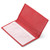 HISCOW Minimalist Checkbook Cover - Full Grain Leather, Pebble Red, Taille Unique