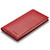 HISCOW Minimalist Checkbook Cover - Full Grain Leather, Pebble Red, Taille Unique