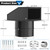 6 Inch Hooded Wall Vent with Screen and Damper