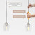 VONLUCE 2 Pack Brushed Nickel Pendant Light with E26 Base and Adjustable Cable Modern Pendant Light with Glass Shade for Living Room Bedroom Hallway