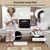goodleben Double Bed Rail for Elderly Adults Safety, Adjustable Bed Assist Rail, Dual Side Bed Rail for Seniors Safety, Under Mattress Bed Guard Rail for Fall Prevention, Fits Twin/Full/Queen Beds