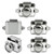 LENKRAD RV Push Button Cabinet Door Lock & Marine Drawer Latches, Boat Cupboard Latch Push-to-Open Locks & Closures for Yachts, Campers, Caravans (Zinc Alloy Chrome & ABS) - 5 Pcs