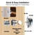 LENKRAD RV Push Button Cabinet Door Lock & Marine Drawer Latches, Boat Cupboard Latch Push-to-Open Locks & Closures for Yachts, Campers, Caravans (Zinc Alloy Chrome & ABS) - 5 Pcs