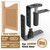 Saloon Door Hinges, Double Action Spring Hinge Self Closing, Heavy Duty Swinging Door Hardware for Cafe Doors, Two Way Swing, 304 Stainless Steel (Big Black, Double Door 2 Pack)