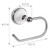 Design House 559302 Savannah Toilet Paper Holder Wall Mounted for Bathroom, Polished Chrome and White