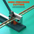 Manual Din Rail Cutter, Dual Groove Rail Cutting Tool with 50cm/20in Ruler Sliding Baffle for Slotted Steel Aluminum Iron PVC Guide Rail Cutting Machine