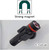 Magnetic Base Mount, Flashlight Mounting Brackets, Strong magnets and Flexible clamp, Round Base Magnet Fastener with Rubber, for Flashlight Holder - 4 Pack（Two Big and Two Small）