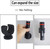 Magnetic Base Mount, Flashlight Mounting Brackets, Strong magnets and Flexible clamp, Round Base Magnet Fastener with Rubber, for Flashlight Holder - 4 Pack（Two Big and Two Small）