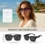 EUNOIALENS Women'S Fit over Square Frame Sunglasses - Oversized Polarized Lenses, UV400 Protection, T-Zone Temples, Wrap-Around Design, for Casual Driving & Daily Wear, Stylish Women'S Gift Accessory, Sunglasses for Women