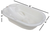 Eurobath 2-Stage Baby Bath Tub, White - Large, Long Lasting Baby Essentials, Mus