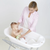 Eurobath 2-Stage Baby Bath Tub, White - Large, Long Lasting Baby Essentials, Mus