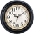 "Extra Large Retro Wall Clock, 16'' Non Ticking Classic Silent Vintage Wall Clock Color: Black, Size: 16''"
