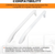 FFTR1814QW4A 5304486359 5304506469 Refrigerator Door Handle 2 Pack 242059501 242
