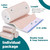 AZEN Premium 2 Pack Elastic Bandage Wrap 4 Inch, Compression Wrap Bandage for Legs, Lymphedema Wraps for Legs, Ankle, Knee, Tummy, Body, Latex-Free