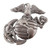 US Marine Corps Truck Emblem Hawk Funny Car Badge for EGA Sticker Auto Motorcycles Exterior Accessories (Gunmetal)