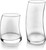 Libbey Swerve Drinking Glasses Set of 16, Chip-Resistant Tumbler and Rocks Glass Cups Set, Fun, Edgy Everyday Drinking Glasses for Special Events