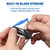 Sheffield 12125 Mini Box Cutter & 5 Blade Storage Compartment and Key Chain