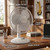 COMFORT ZONE 12" 3-Speed Oscillating Table Fan for Home - White
