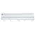 Household Essentials Mega Outdoor Clothesline T‑Post, Galvanized Steel Single Post with Crossbar and Eyelet Screws, White Finish