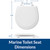 BEMIS TC50TTA MARINE Toilet Seat, Small Toilet Seat Made for Boats and RVs, Durable Wood, White