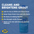 Zep Grout Cleaner and Brightener - 32 Ounce (1 Bottle) - ZU104632 - Deep Cleaning Formula Removes Old Stains From Grout