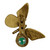 Monarch Butterfly Doorbell Ringer - Brass/Bronze
