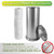 LDR Ashton Freestanding Toilet Paper Holder Canister, Brushed Nickel
