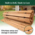 Plow & Hearth 4' Curved Outdoor Wooden Pathway | 18" Wide Rollout Outdoor Garden Walkway | Weather-Resistant Hardwood Cedar Board Walkway Landscape Edging | Decorative Lawn Patio Wedding Party