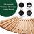 Plow & Hearth 4' Curved Outdoor Wooden Pathway | 18" Wide Rollout Outdoor Garden Walkway | Weather-Resistant Hardwood Cedar Board Walkway Landscape Edging | Decorative Lawn Patio Wedding Party