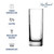 Luigi Bormioli Strauss Long Drink Glasses, 13.25 Oz - Clear, Set of 6