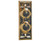 Lee Electric #BC203 Brass Wired Classic Two Gang Family Unlighted Push Button With Black Button For Bell