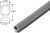 Grey Vinyl Bulb Seal Weatherstrip - 10FT Long