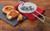 Bene Casa Flying Saucer Sandwich Press with Heavy-duty Natural Wooden Handles16" Ideal for Bonfire or Camping Cooking.Tostadora